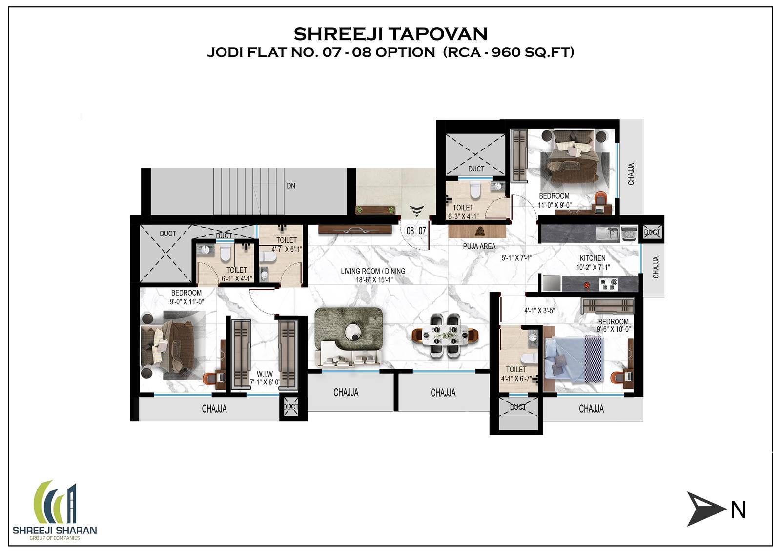 FLAT 7-8 JODI OPTION